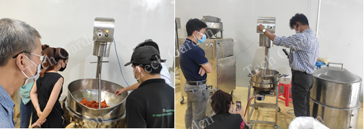 Hình ảnh: Thử khô bò, rang ngũ cốc.