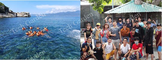 Hình ảnh: Tham quan trên đảo Bình Ba.